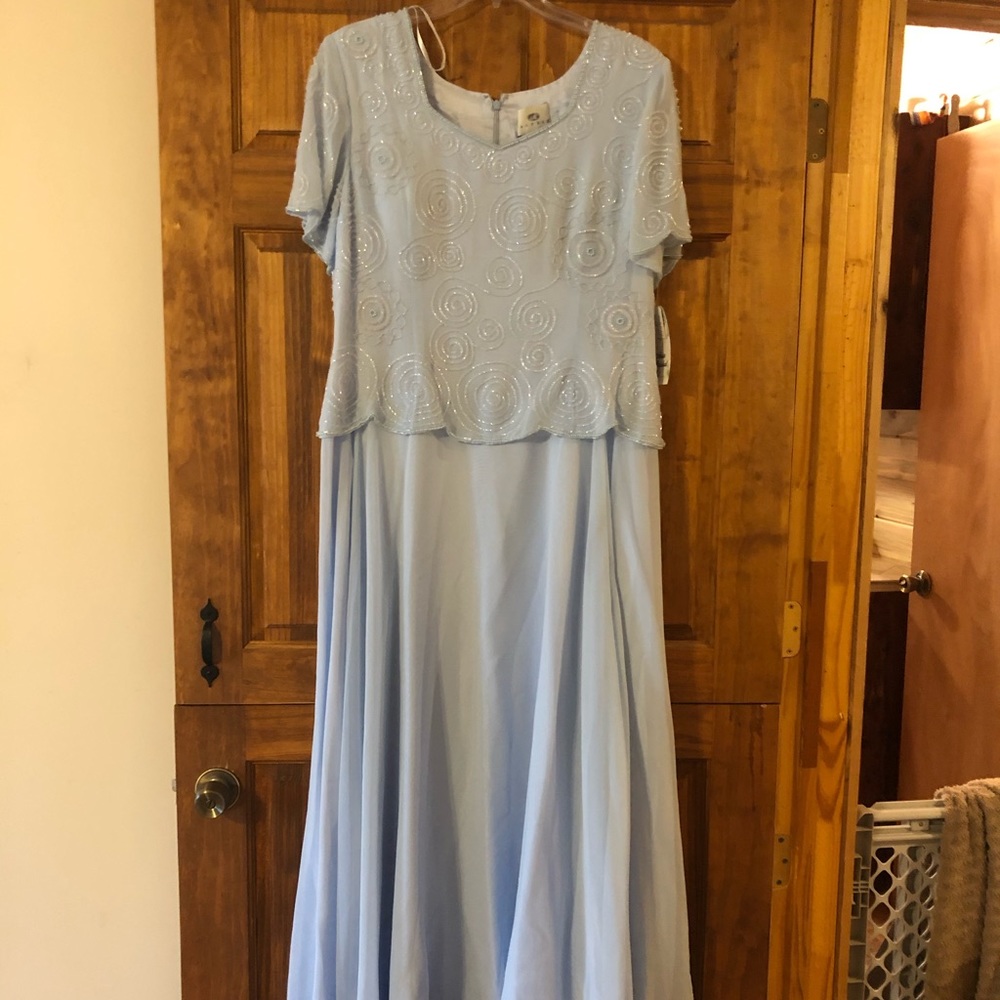 Pale blue women’s dress